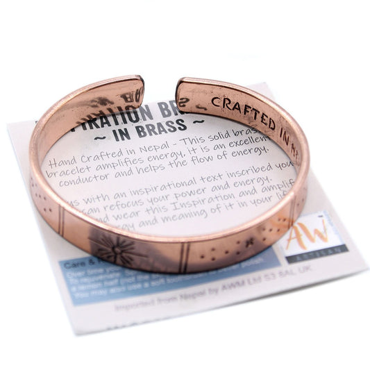 Inspiration Bracelet - Copper Snrise, Galaxy, Stars, Earth - Luna Panther alternate view
