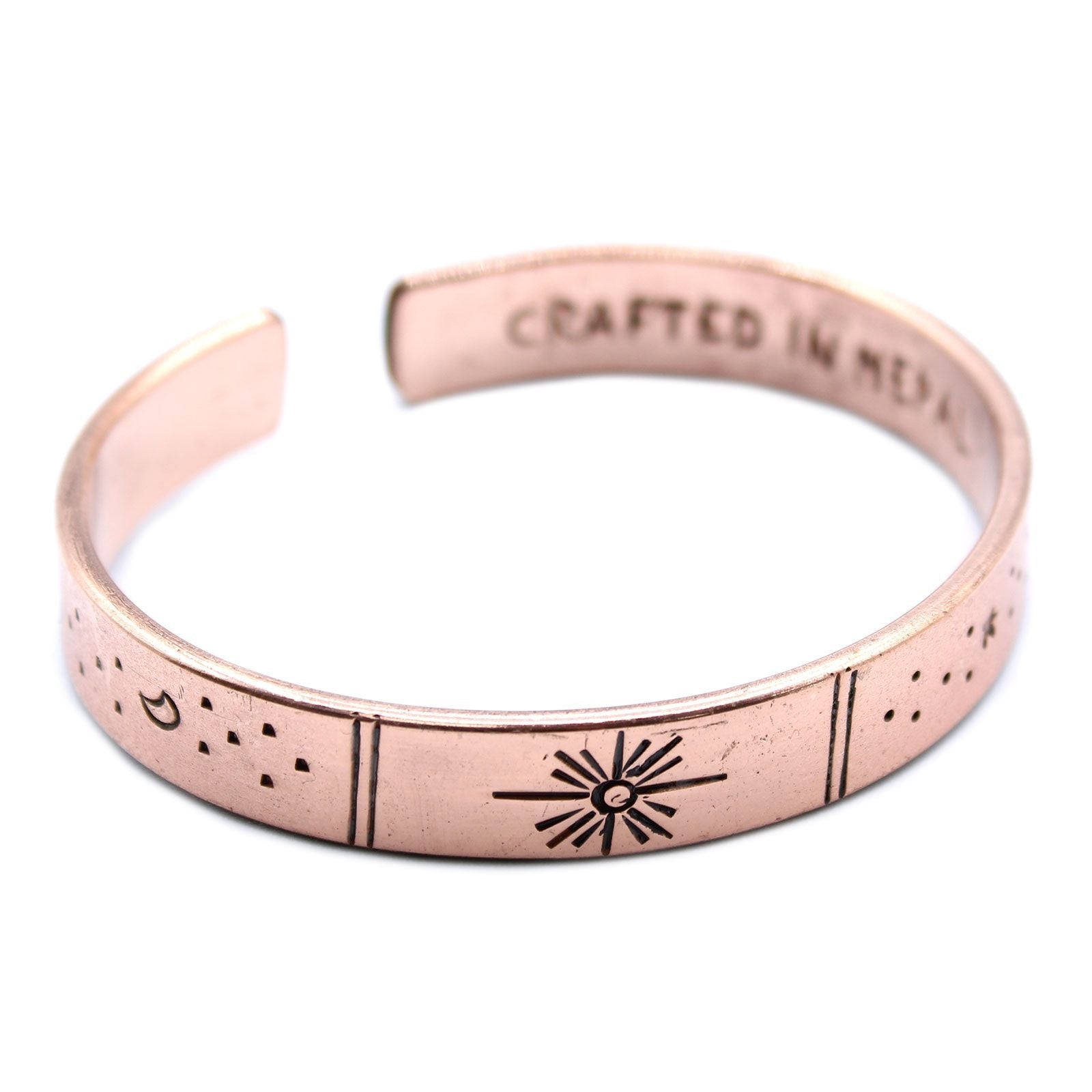 Inspiration Bracelet - Copper Snrise, Galaxy, Stars, Earth - Luna Panther