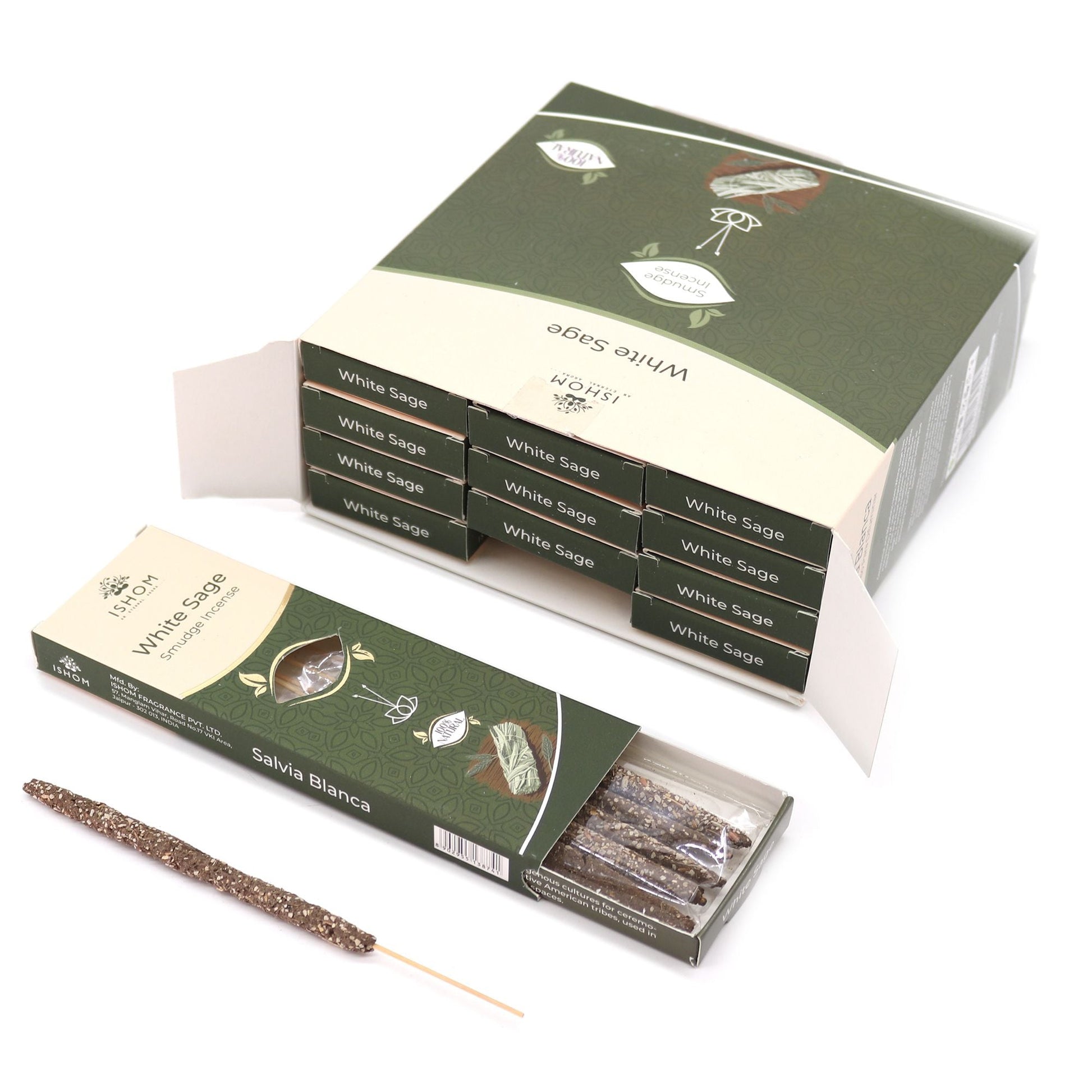 Ishom Smudge Incense - White Sage - Luna Panther
