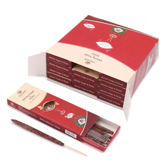 Ishom Smudge Incense - White Sage & Rose - Luna Panther alternate view