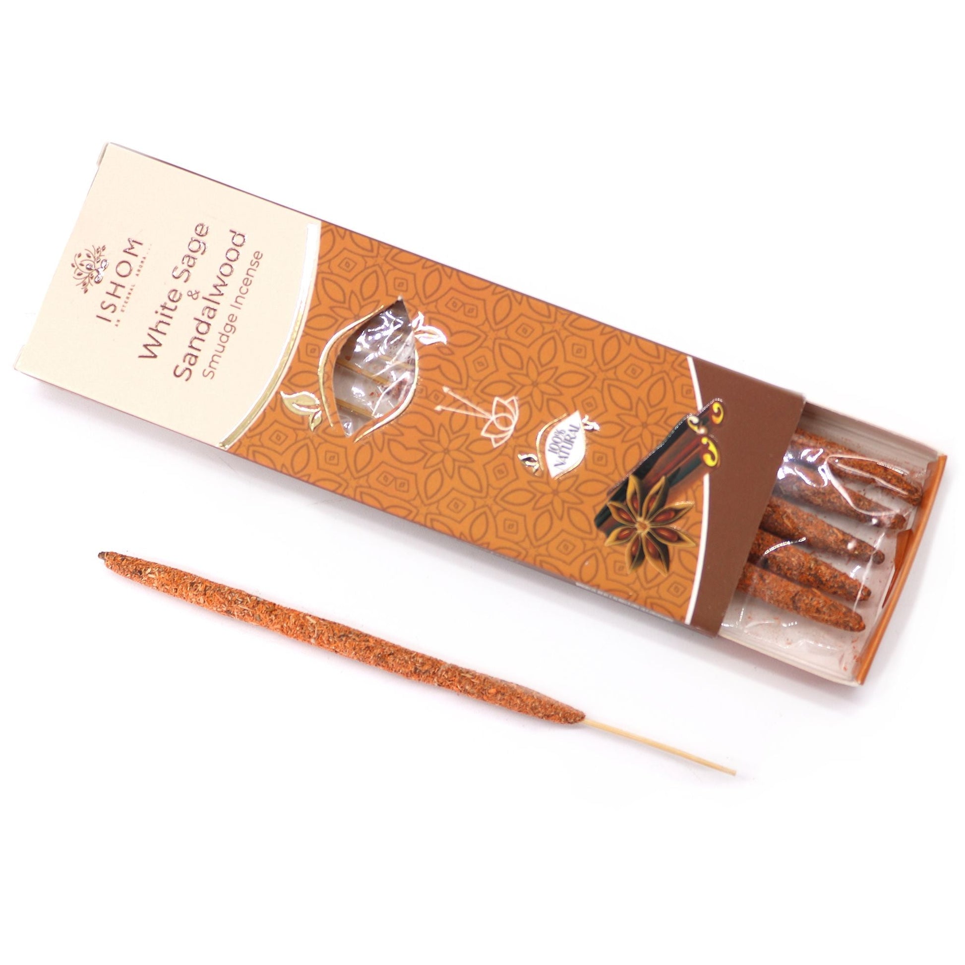 Ishom Smudge Incense - White Sage & Sandalwood - Luna Panther
