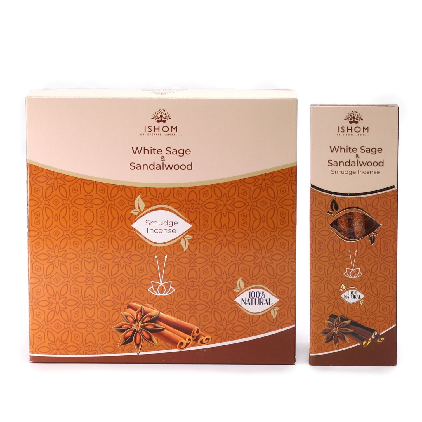 Ishom Smudge Incense - White Sage & Sandalwood - Luna Panther