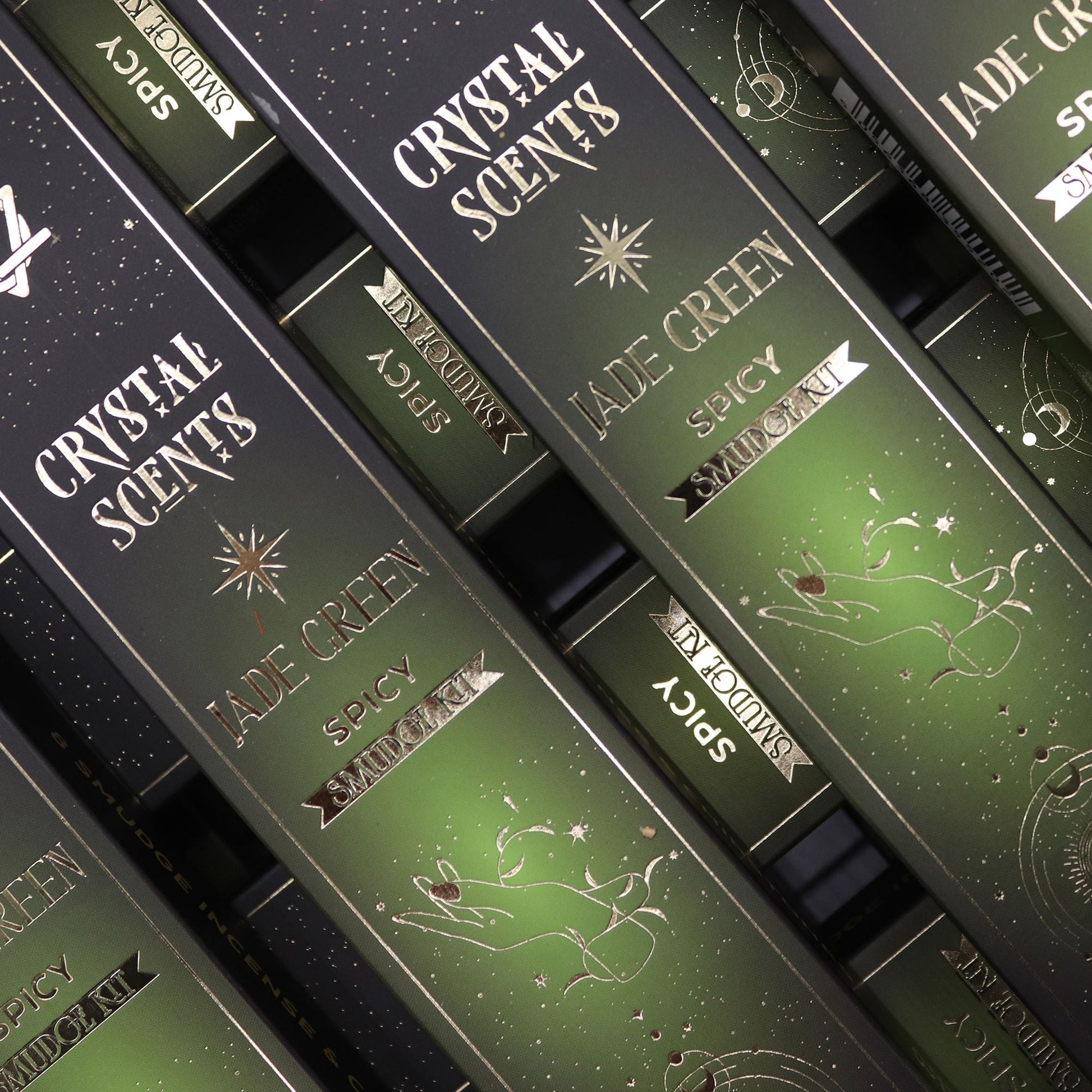 Jade Crystal Scents Smudge Incense - Spicy - Luna Panther