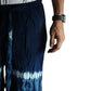 Japanese Style Lounge Pants - Teal & Orange - L - Luna Panther