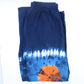 Japanese Style Lounge Pants - Teal & Orange - M - Luna Panther