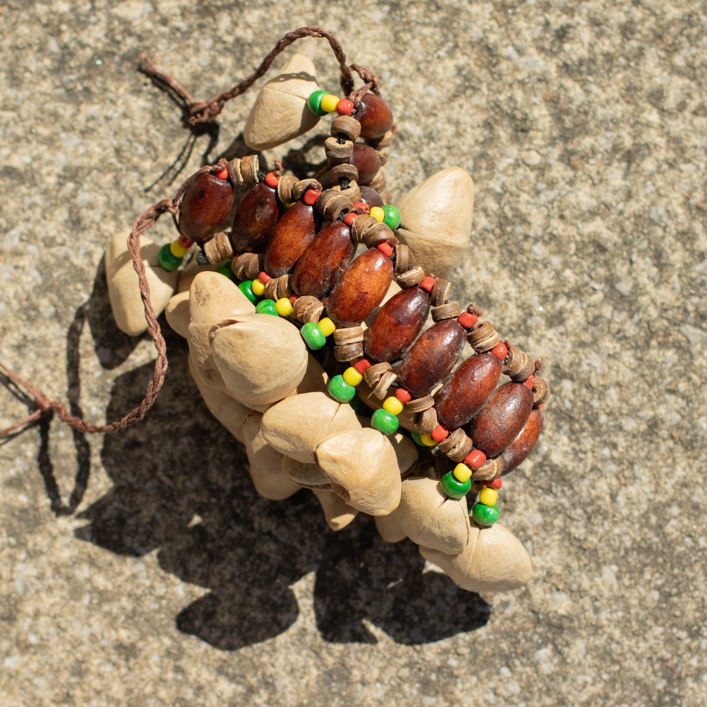 Kenari Shell Ankle Shaker - Rattle Bracelet (20 Shells) - Luna Panther
