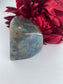 Polished Labradorite Free Form 311Grams featuring blue flash and iridescent shimmer - Luna Panther