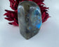 Polished Labradorite Free Form 311grams featuring blue flash and iridescent shimmer - Luna Panther