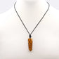Laced Gemstone Flat Point Pendant - Golden Quartz - Luna Panther