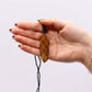 Laced Gemstone Flat Point Pendant - Golden Quartz - Luna Panther