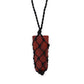 Laced Gemstone Flat Point Pendant - Red Jasper - Luna Panther