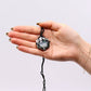 Laced Gemstone Hexagon Pendant - Moss Agate - Luna Panther