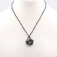 Laced Gemstone Hexagon Pendant - Moss Agate - Luna Panther