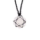 Laced Gemstone Hexagon Pendant - White Howlite - Luna Panther