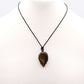 Laced Gemstone Teardrop Pendant - Tigereye - Luna Panther