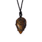 Laced Gemstone Teardrop Pendant - Tigereye - Luna Panther