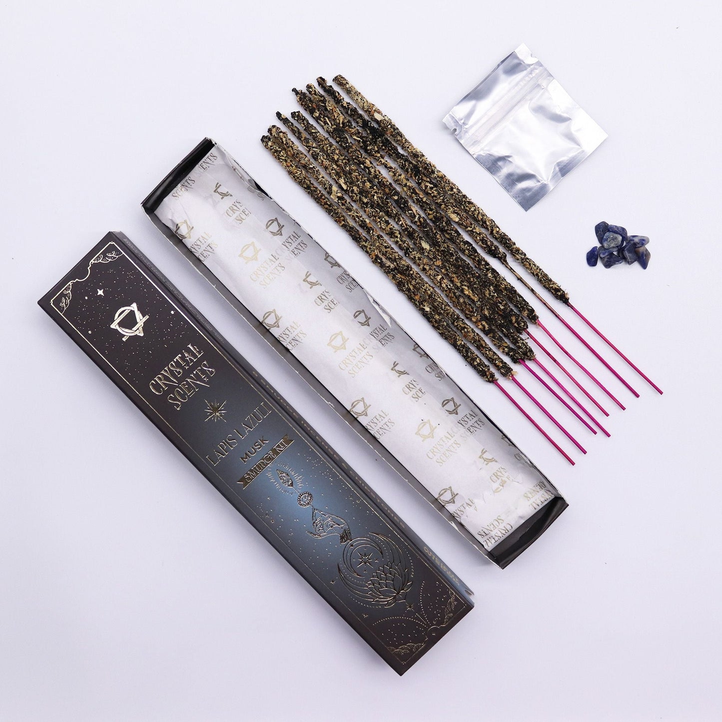 Lapis Crystal Scents Smudge Incense - Musk - Luna Panther