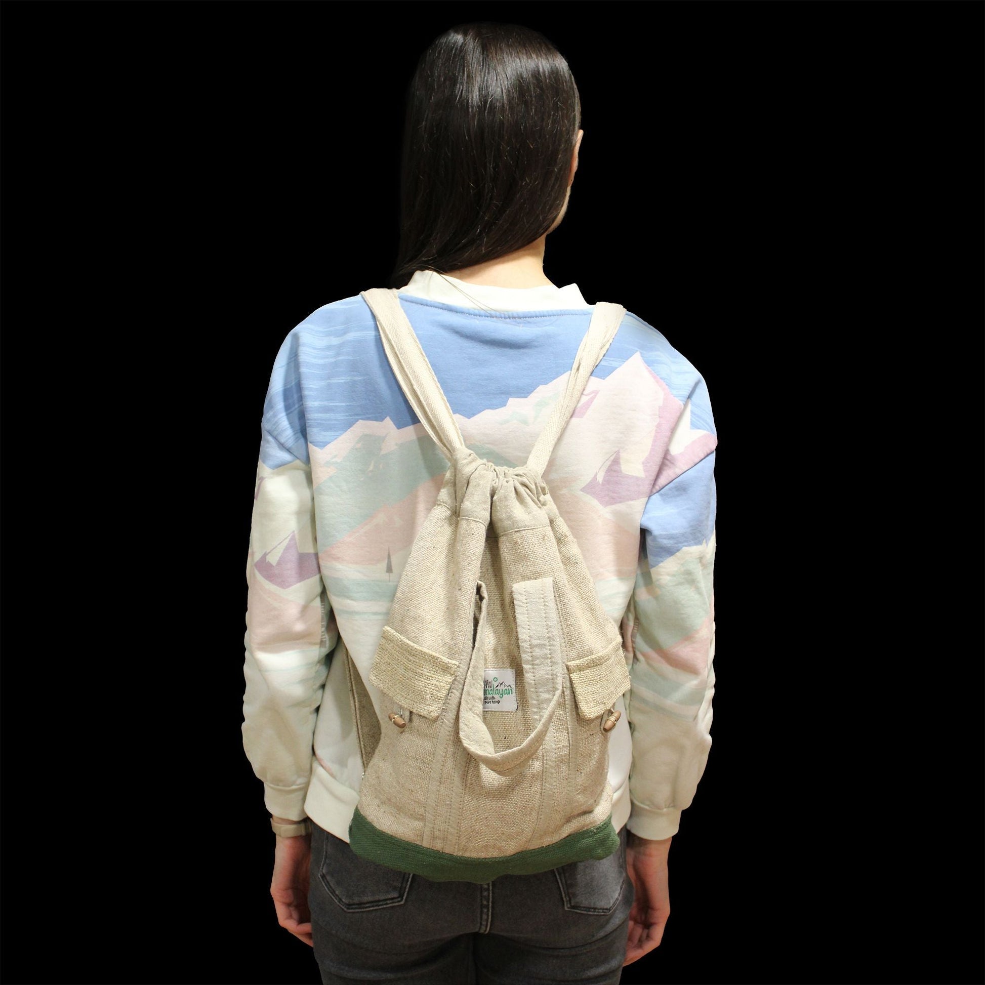 Laptop Backpack - Hemp & Cotton - Luna Panther
