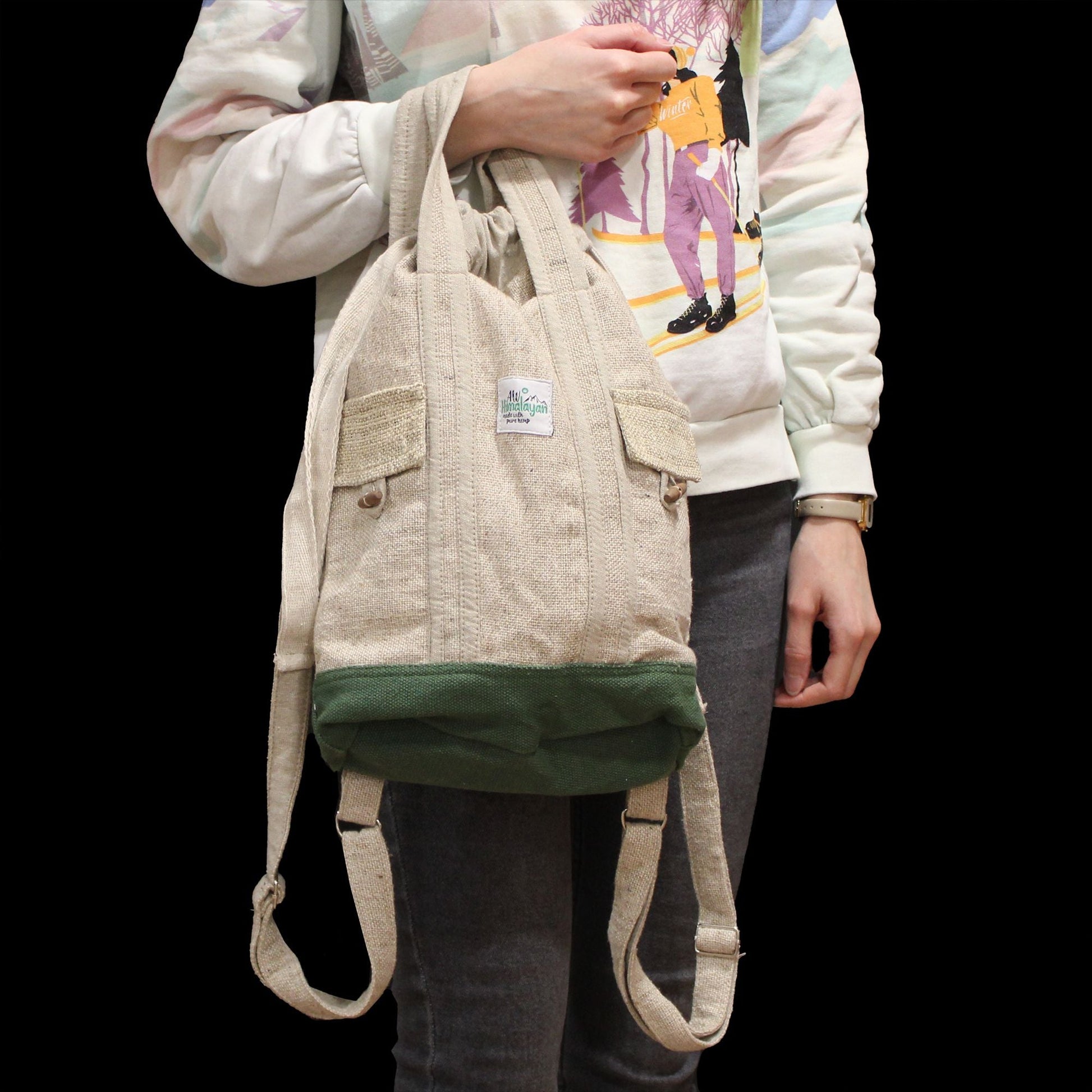 Laptop Backpack - Hemp & Cotton - Luna Panther
