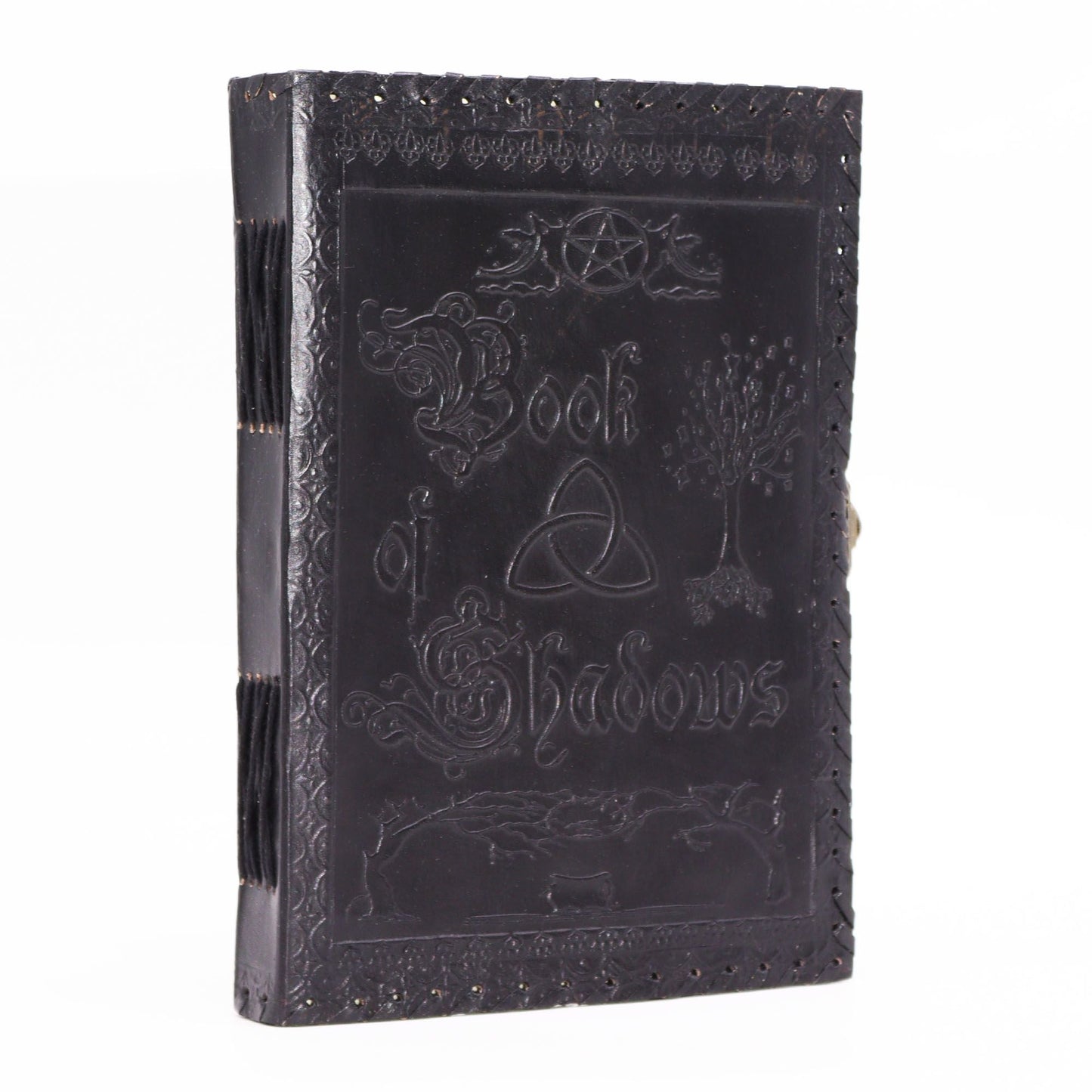 Large Book of Shadows - Black - 200 pages deckle - edged - 25x18x3cm - Luna Panther
