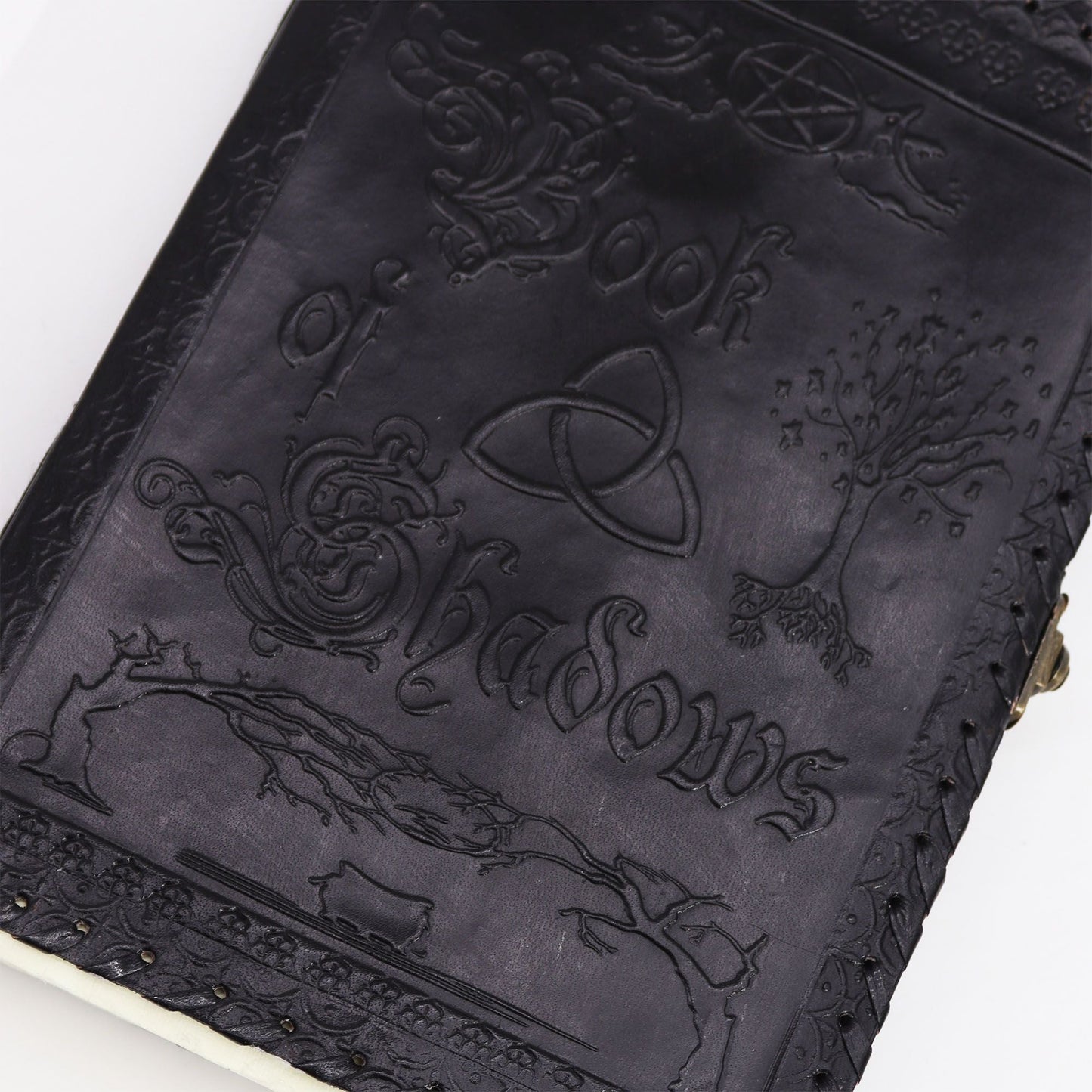 Large Book of Shadows - Black - 200 pages deckle - edged - 25x18x3cm - Luna Panther
