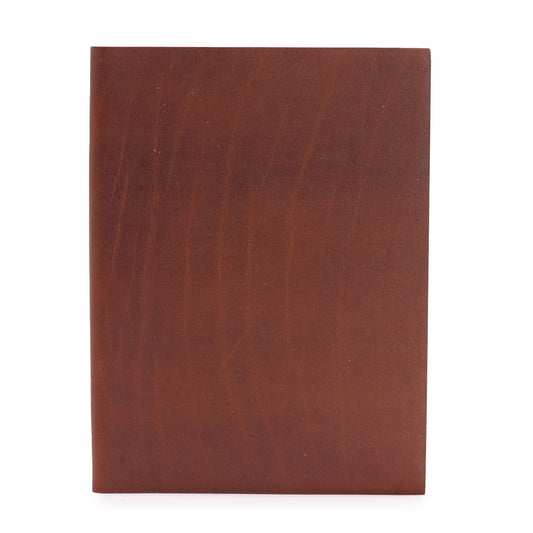 Large Dark Tan Daily Note Book - 100 Lined Pages - 20x15cm - Luna Panther