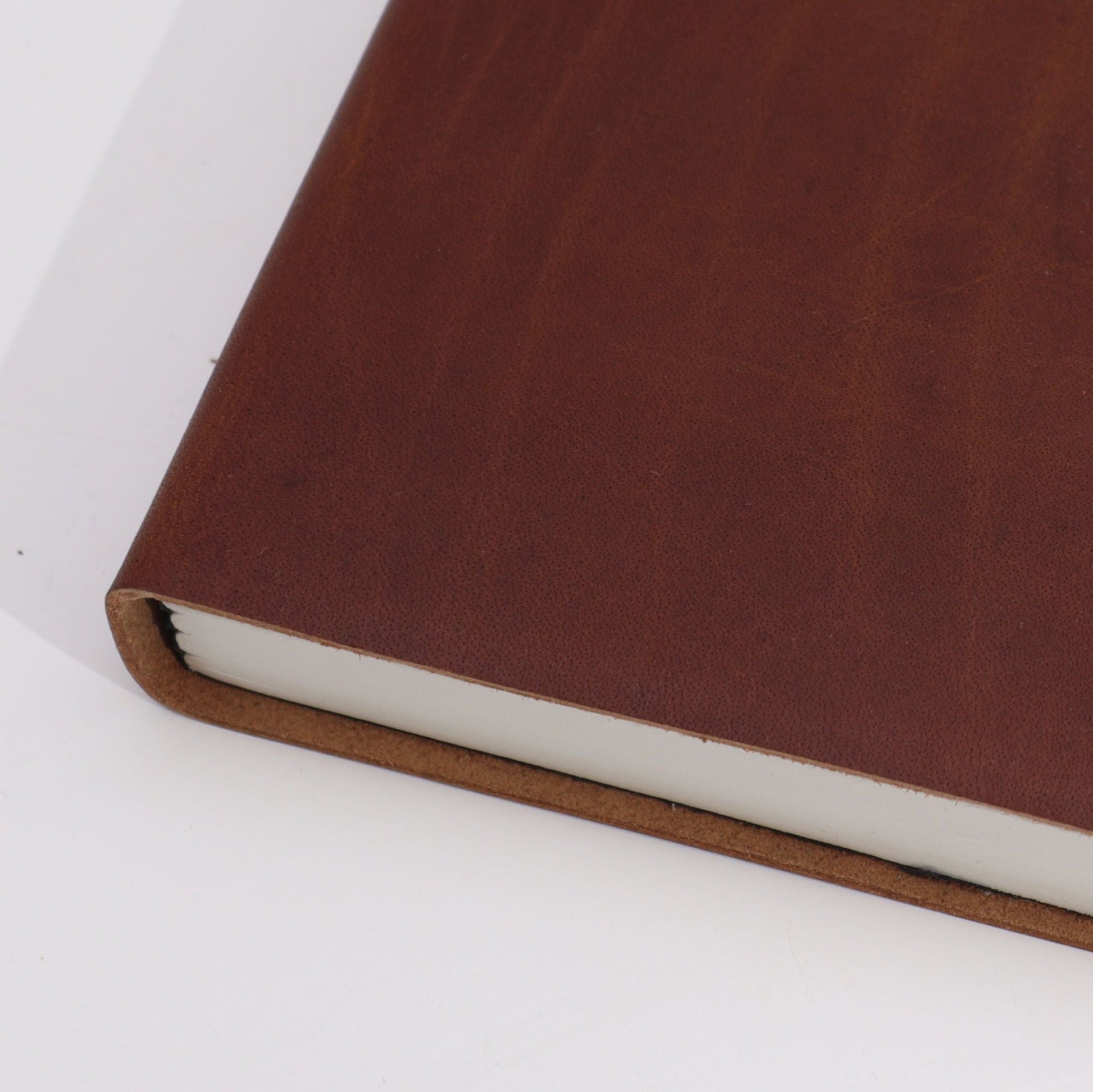 Large Dark Tan Daily Note Book - 100 Lined Pages - 20x15cm - Luna Panther