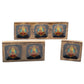 Large Enamelled Mango Tray Set - Buddha - Luna Panther