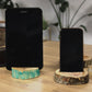 Large Gamal Wood Phone Holder - Greenwash - Luna Panther