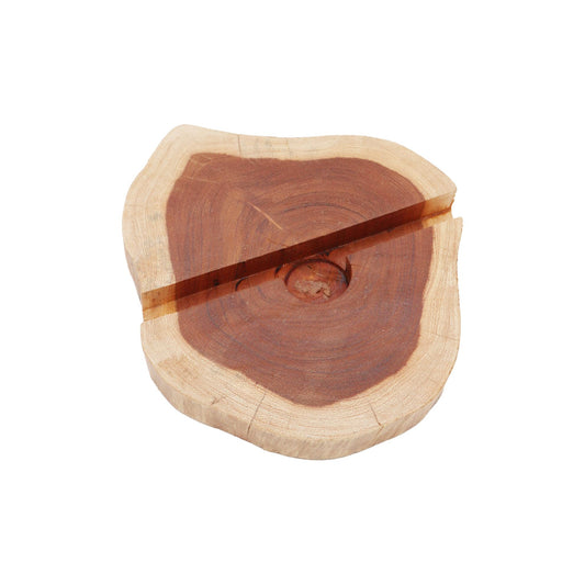 Large Gamal Wood Phone Holder - Natural - Luna Panther alternate view