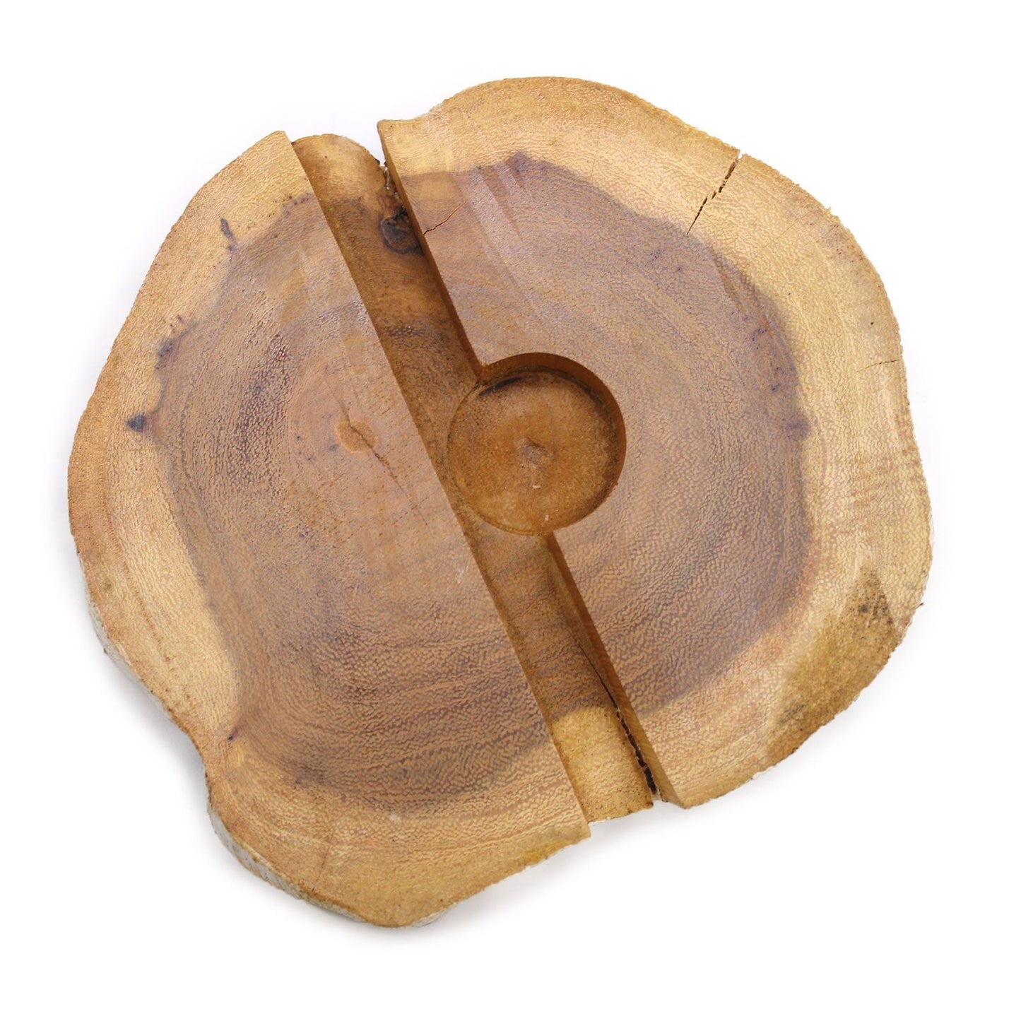 Large Gamal Wood Phone Holder - Whitewash - Luna Panther