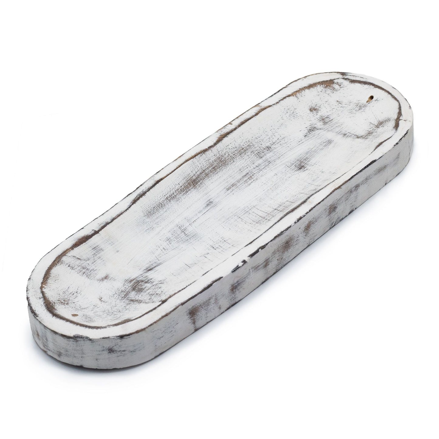 Large Incense Tray 30x10cm - Classic Whitewash - Luna Panther