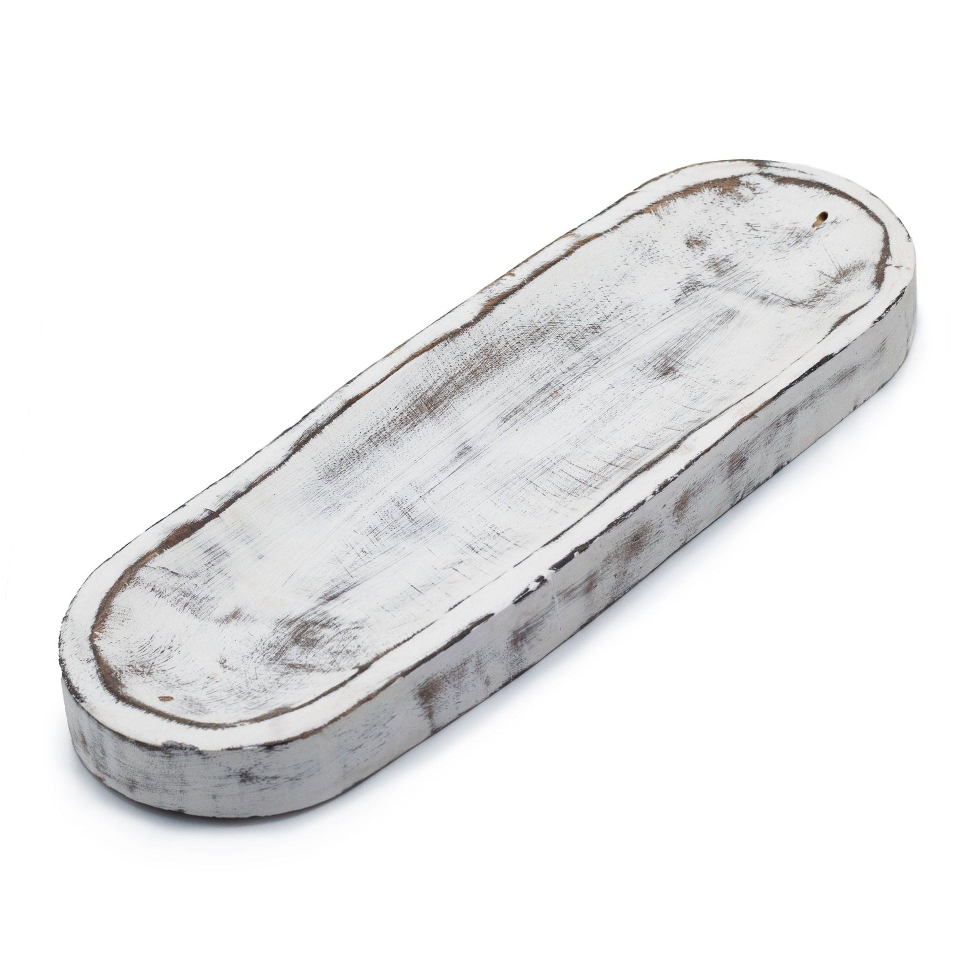 Large Incense Tray 30x10cm - Classic Whitewash - Luna Panther