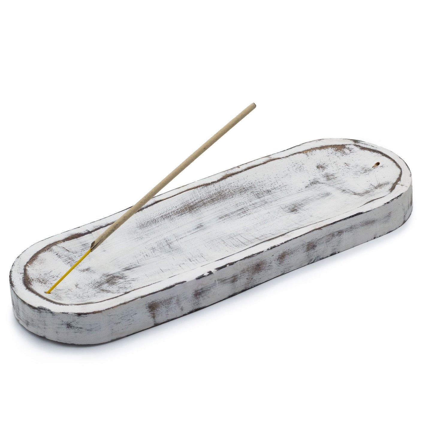 Large Incense Tray 30x10cm - Classic Whitewash - Luna Panther