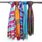 Large Indian Boho Scarves - 28x72cm - Random Blues - Luna Panther