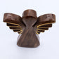 Large Mango Wood Angel – Gold Decor — sculptures & statues, image 7 of 8.