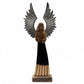 Large Mango Wood Guardian Angel – Metal Wings & Enamel Detail — sculptures & statues, image 2 of 8.