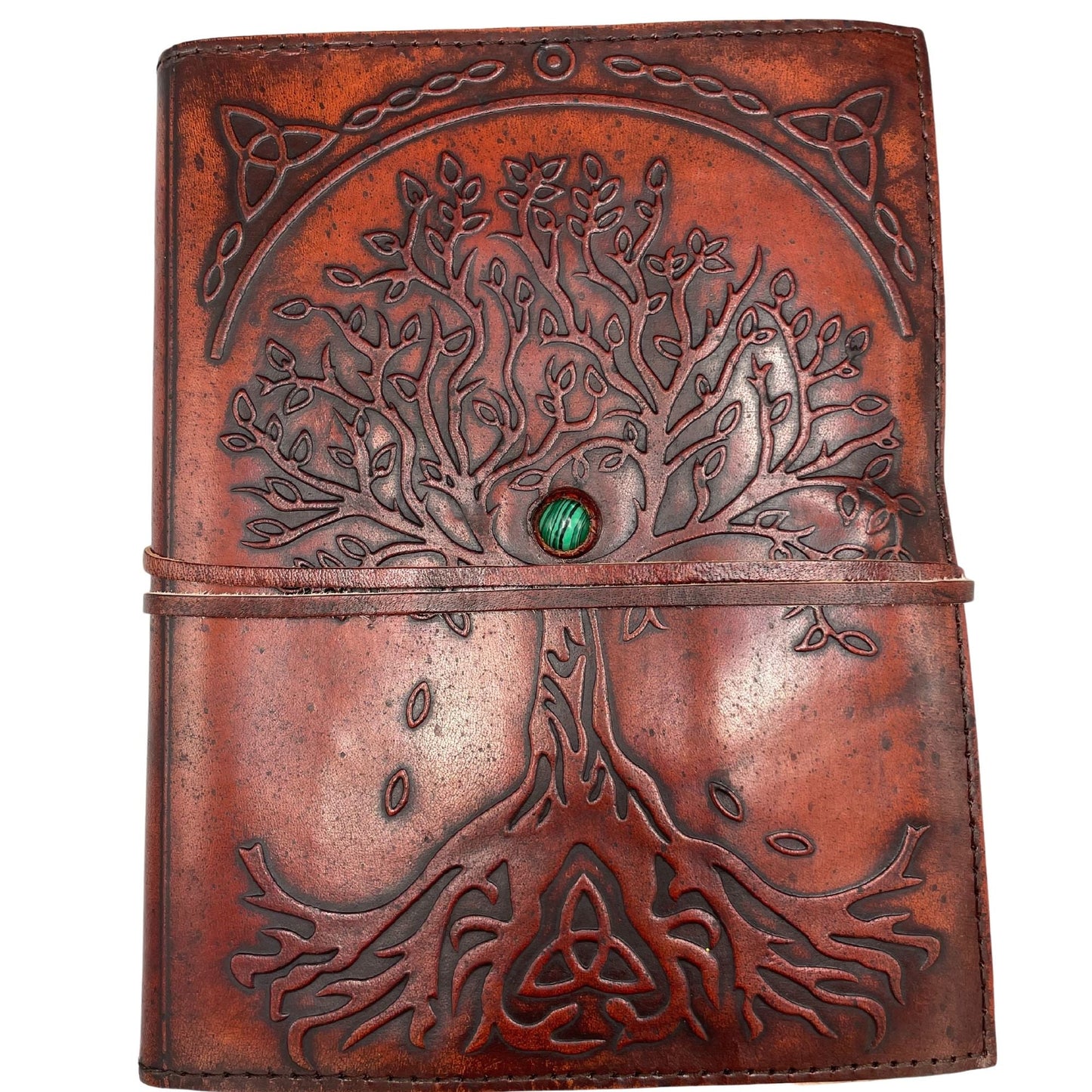 Large Tree of Life Leather Journal - 20x16x2cm - Luna Panther