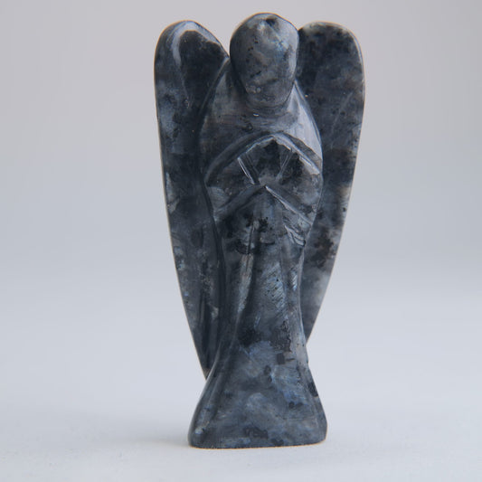Larvikite Angel Carving 67g 78mm - Luna Panther