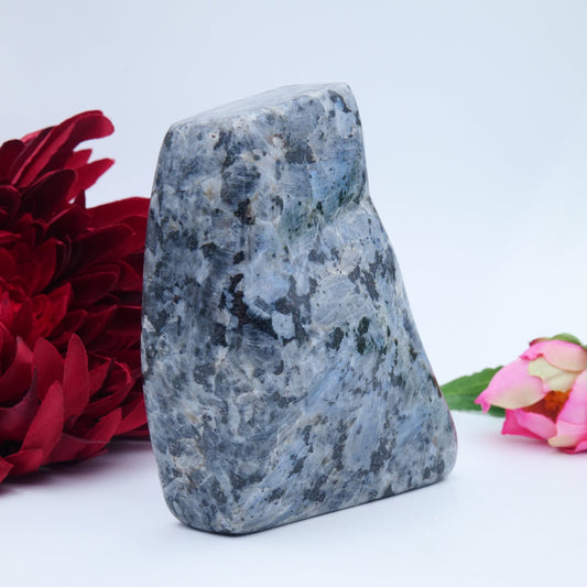 Larvikite Freeform — 548 g (105 × 85 mm) - Luna Panther alternate view