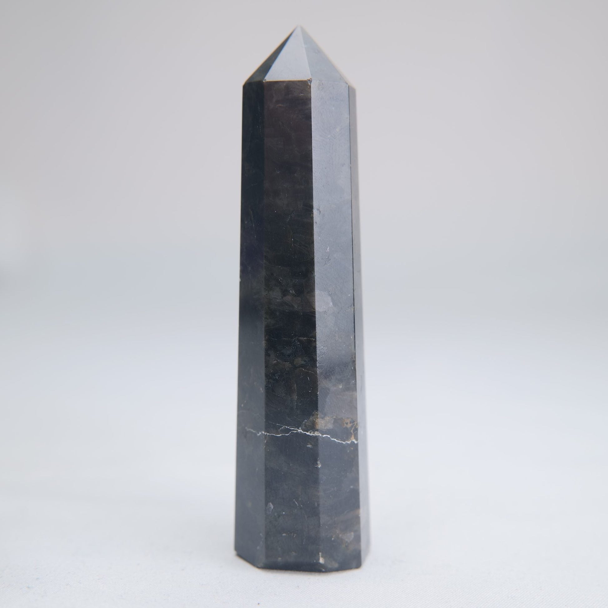 Larvikite Obelisk 100g 100mm - Luna Panther