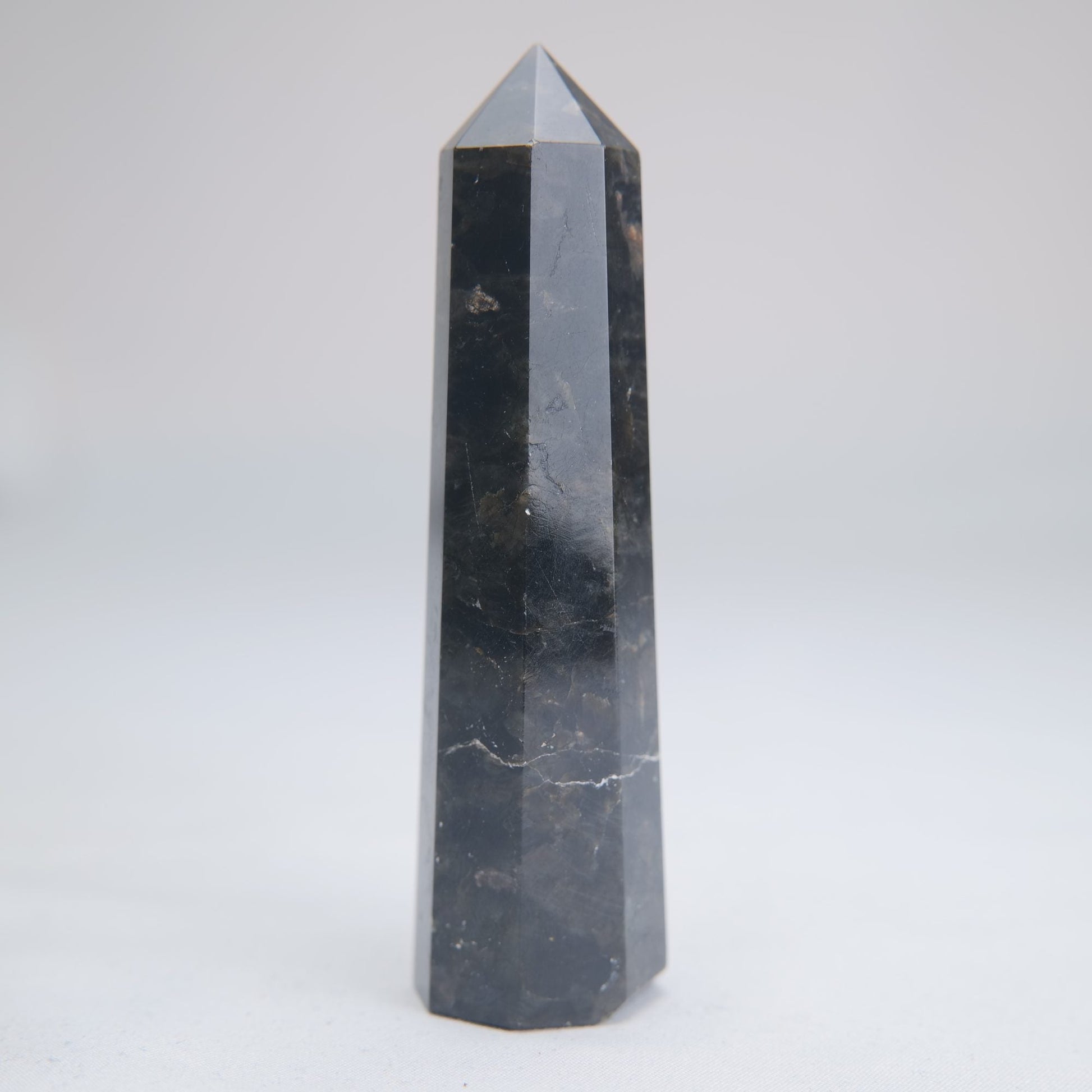 Larvikite Obelisk 100g 100mm - Luna Panther