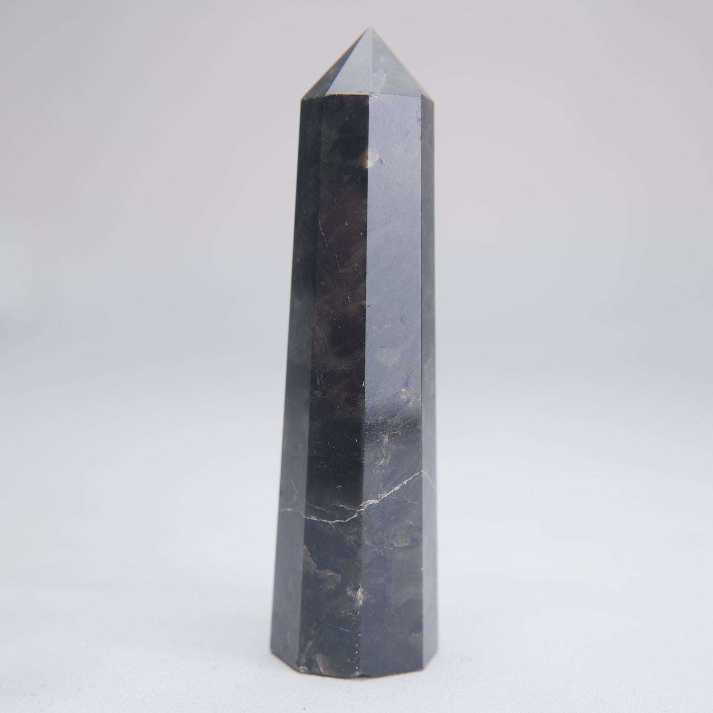 Larvikite Obelisk 100g 100mm - Luna Panther