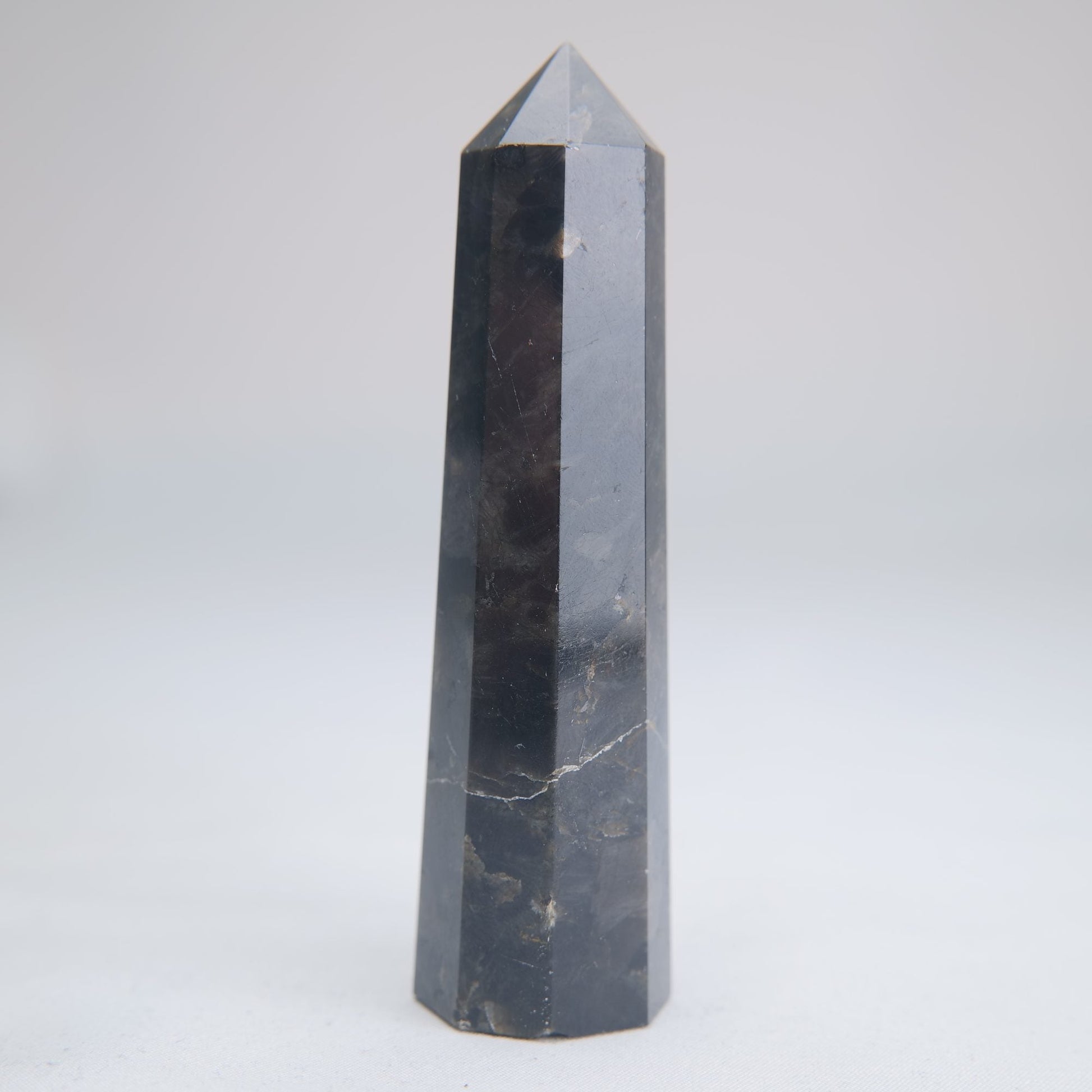 Larvikite Obelisk 100g 100mm - Luna Panther