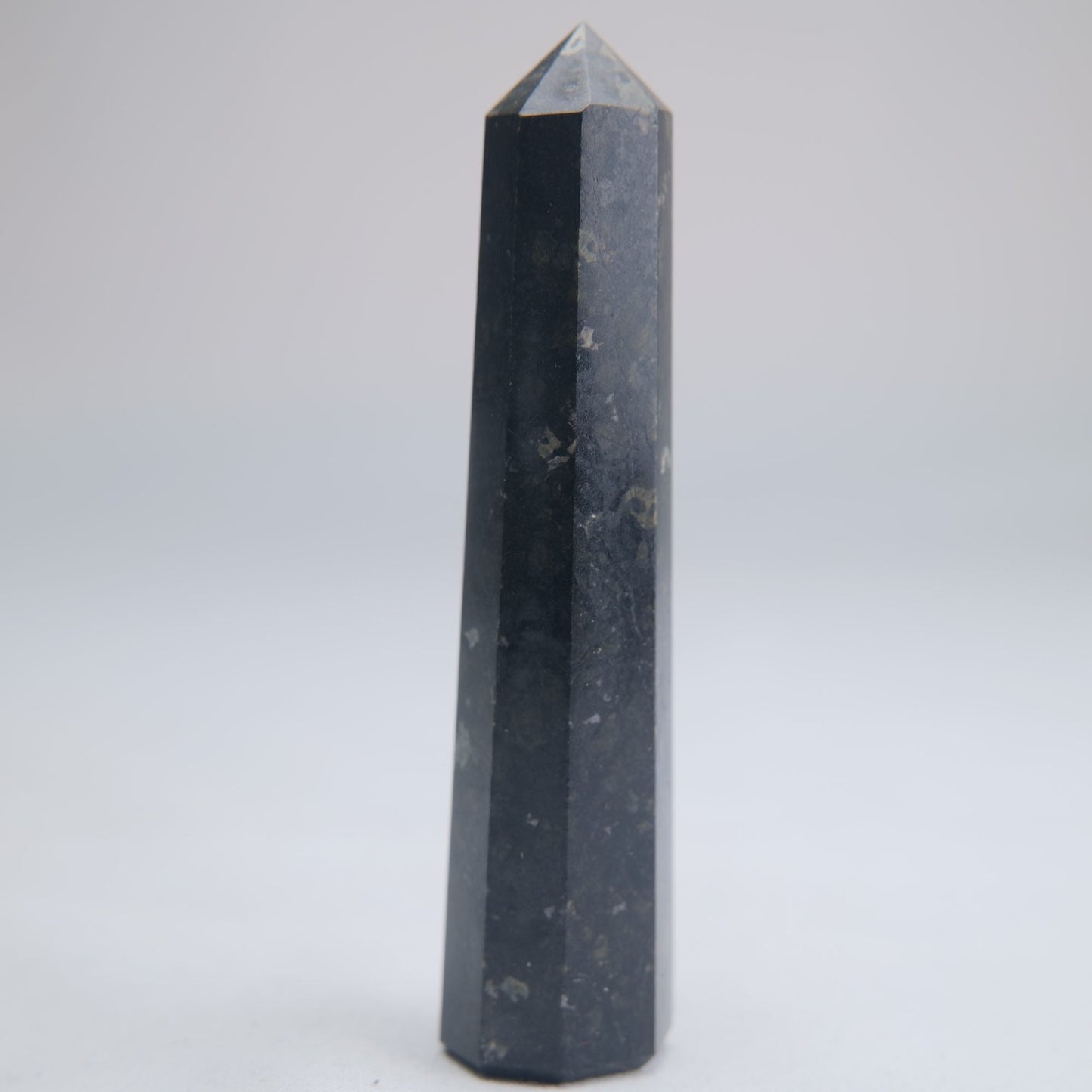 Larvikite Obelisk 68g 90mm - Luna Panther