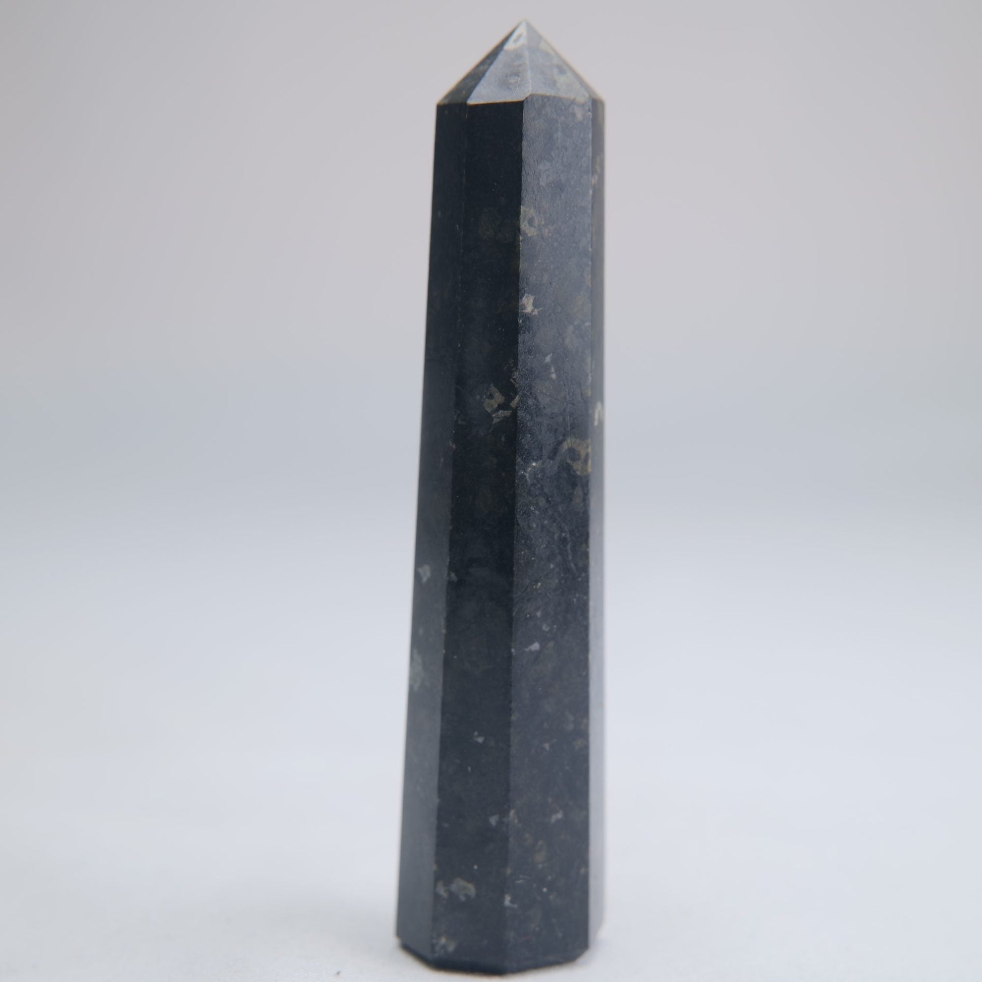 Larvikite Obelisk 68g 90mm - Luna Panther