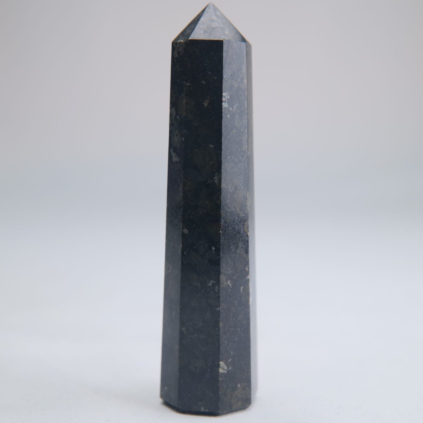 Larvikite Obelisk 77g 90mm - Luna Panther