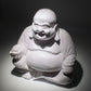 Laughing Buddha Lamp Lavender Crackle - Round Stand - Luna Panther