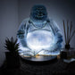 Laughing Buddha Lamp Sky Blue - Round Stand - Luna Panther