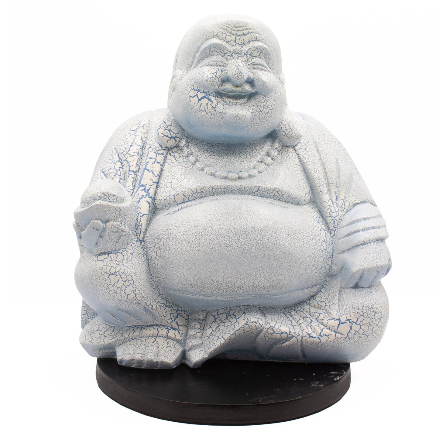 Laughing Buddha Lamp Sky Blue - Round Stand - Luna Panther